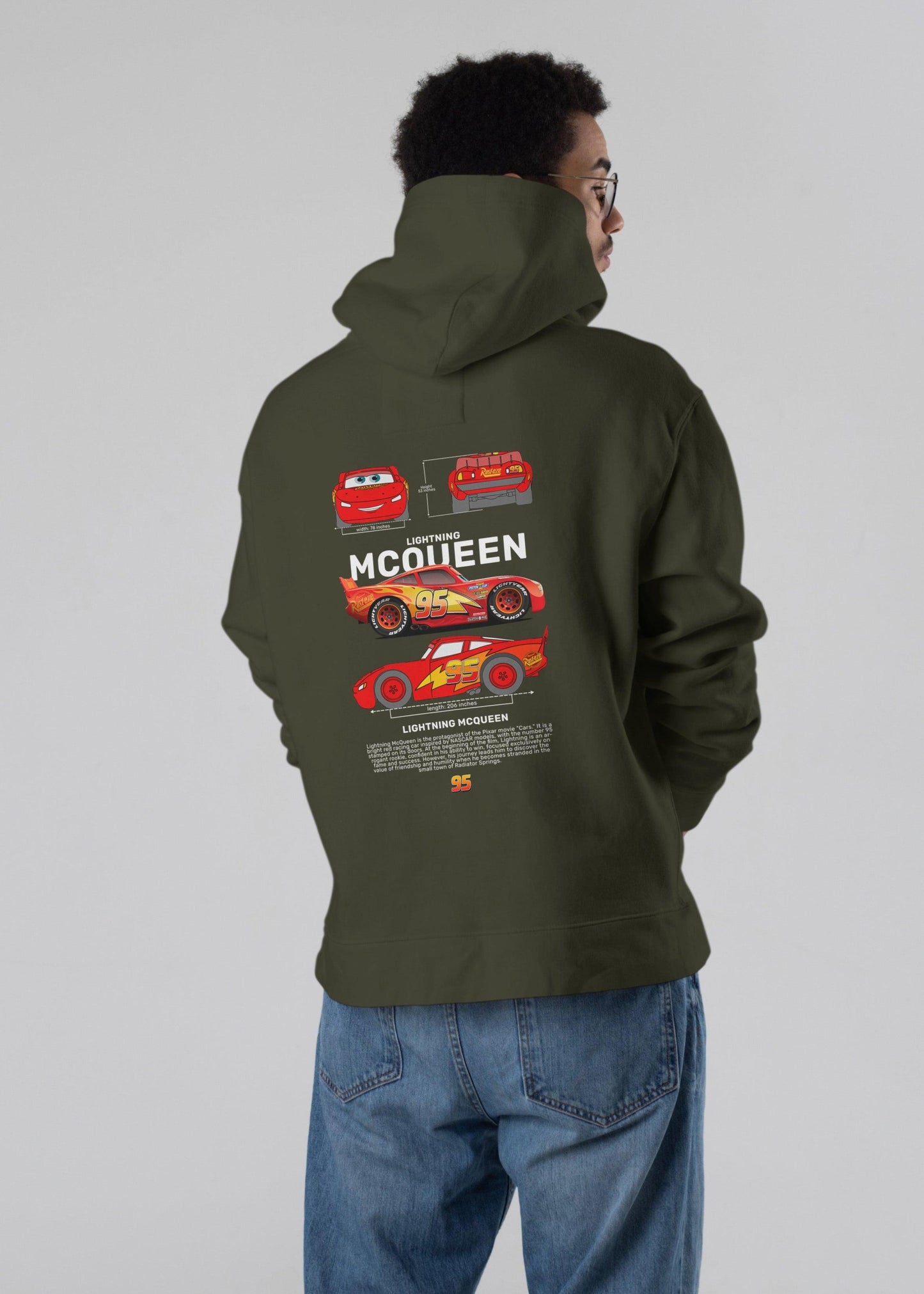 Vroom in Style – Lightning McQueen Unisex Hoodie - Fifth Rebel