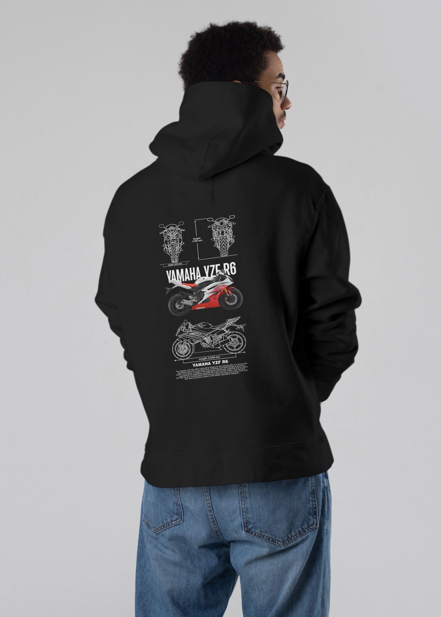 Legendary Speed – YAMAHA YZF R6 Unisex Hoodie - Fifth Rebel