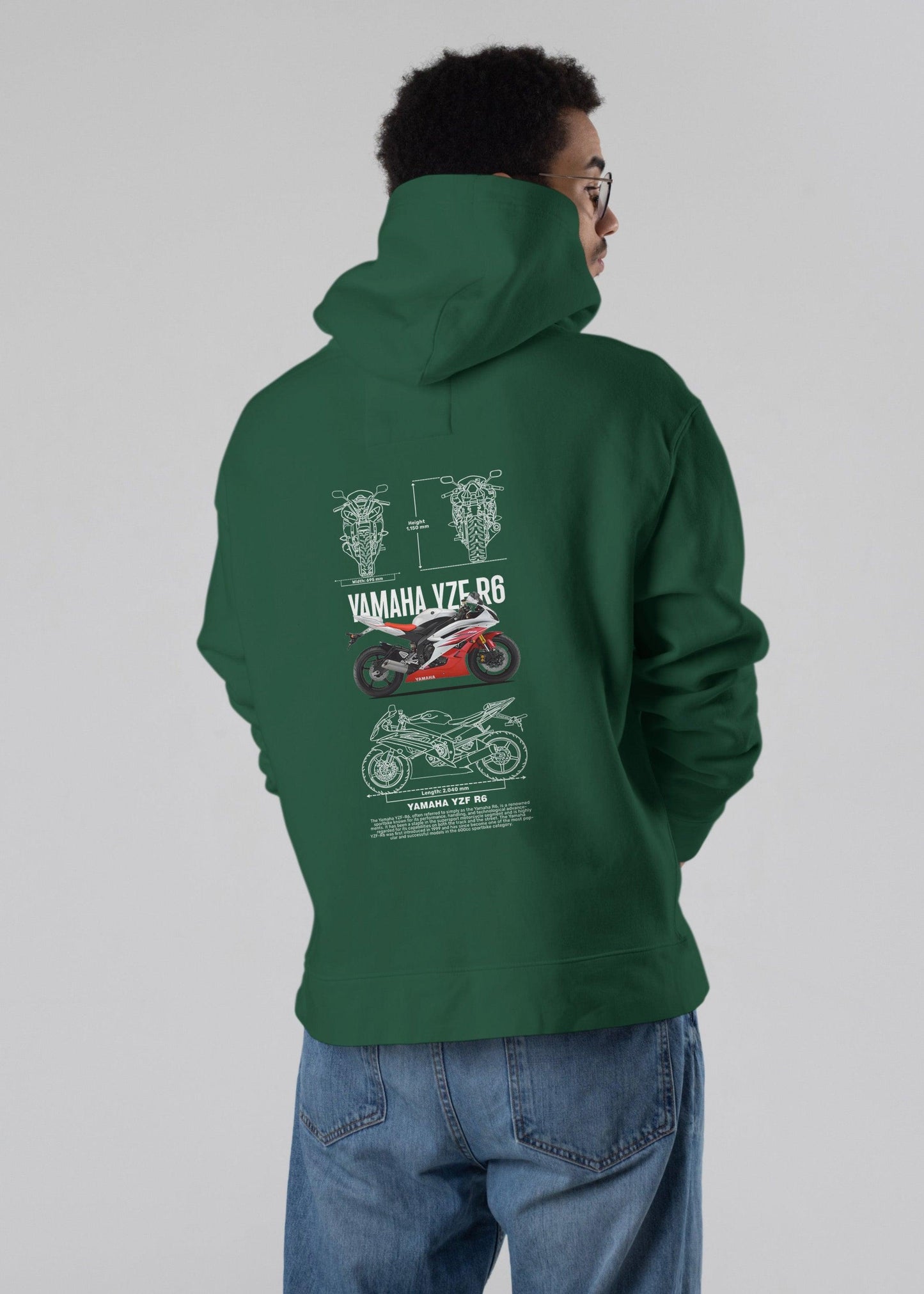 Legendary Speed – YAMAHA YZF R6 Unisex Hoodie - Fifth Rebel