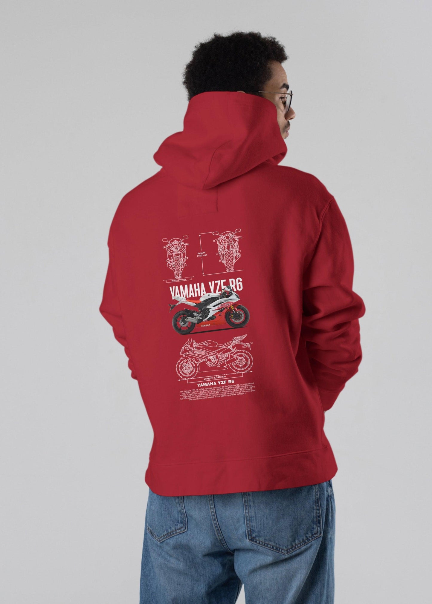 Legendary Speed – YAMAHA YZF R6 Unisex Hoodie - Fifth Rebel