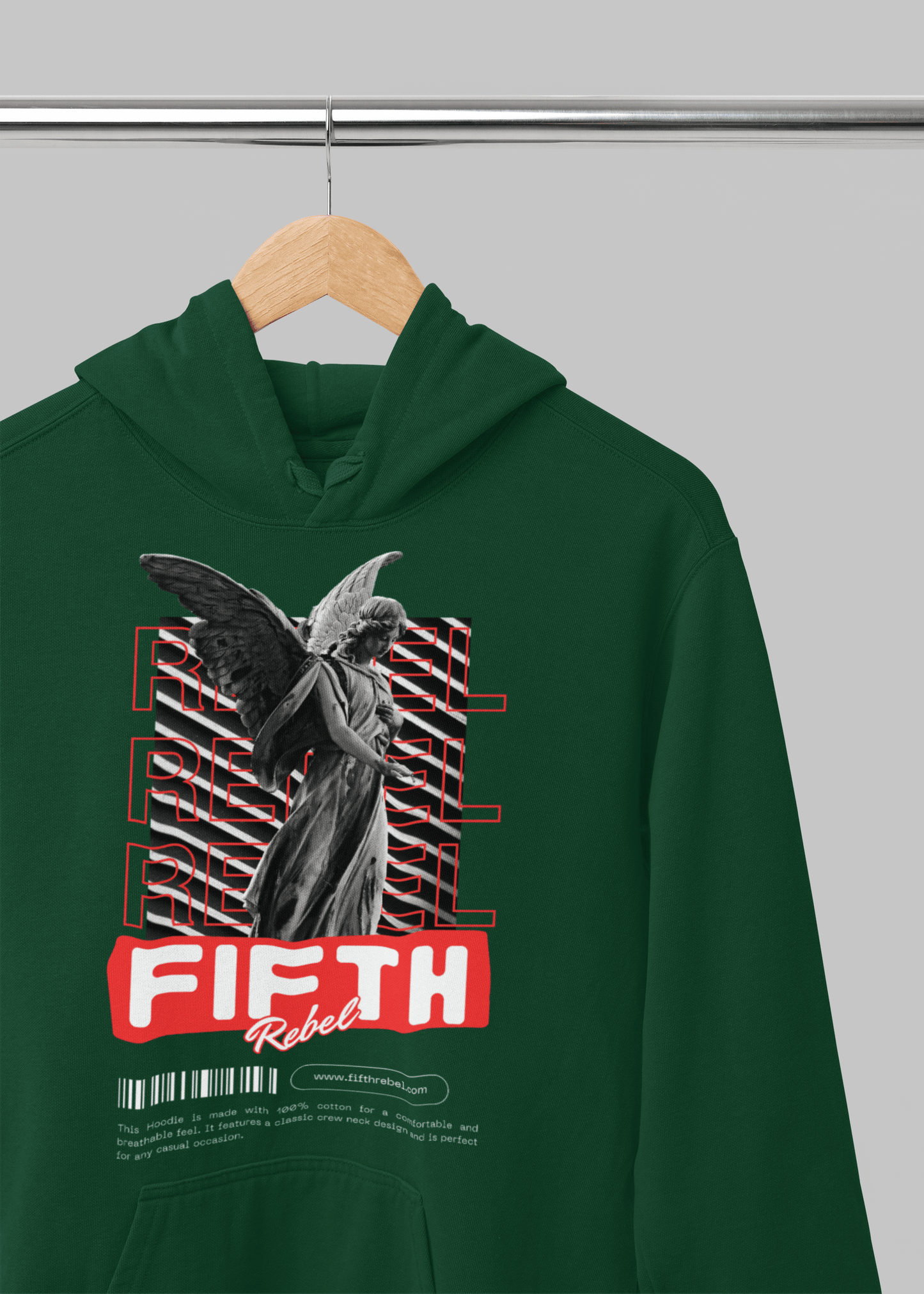 Heaven’s Rebel – Premium Unisex Oversized Hoodie - Fifth Rebel