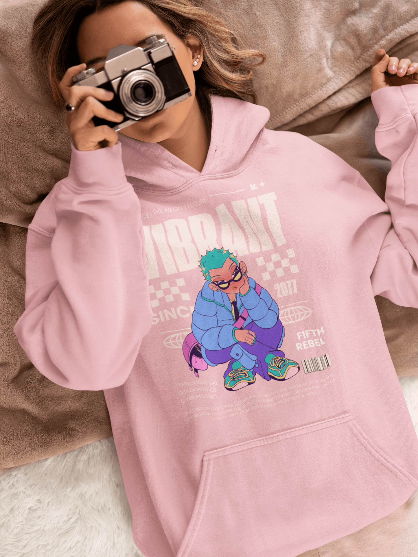 Cyberpunk Edge – Premium Unisex Oversized Hoodie for Rebels - Fifth Rebel