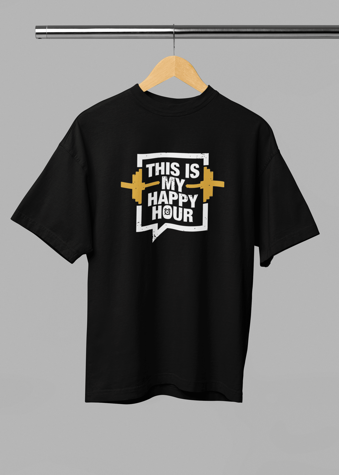 Happy Hour Unisex Oversized Tshirt - Fifth Rebel