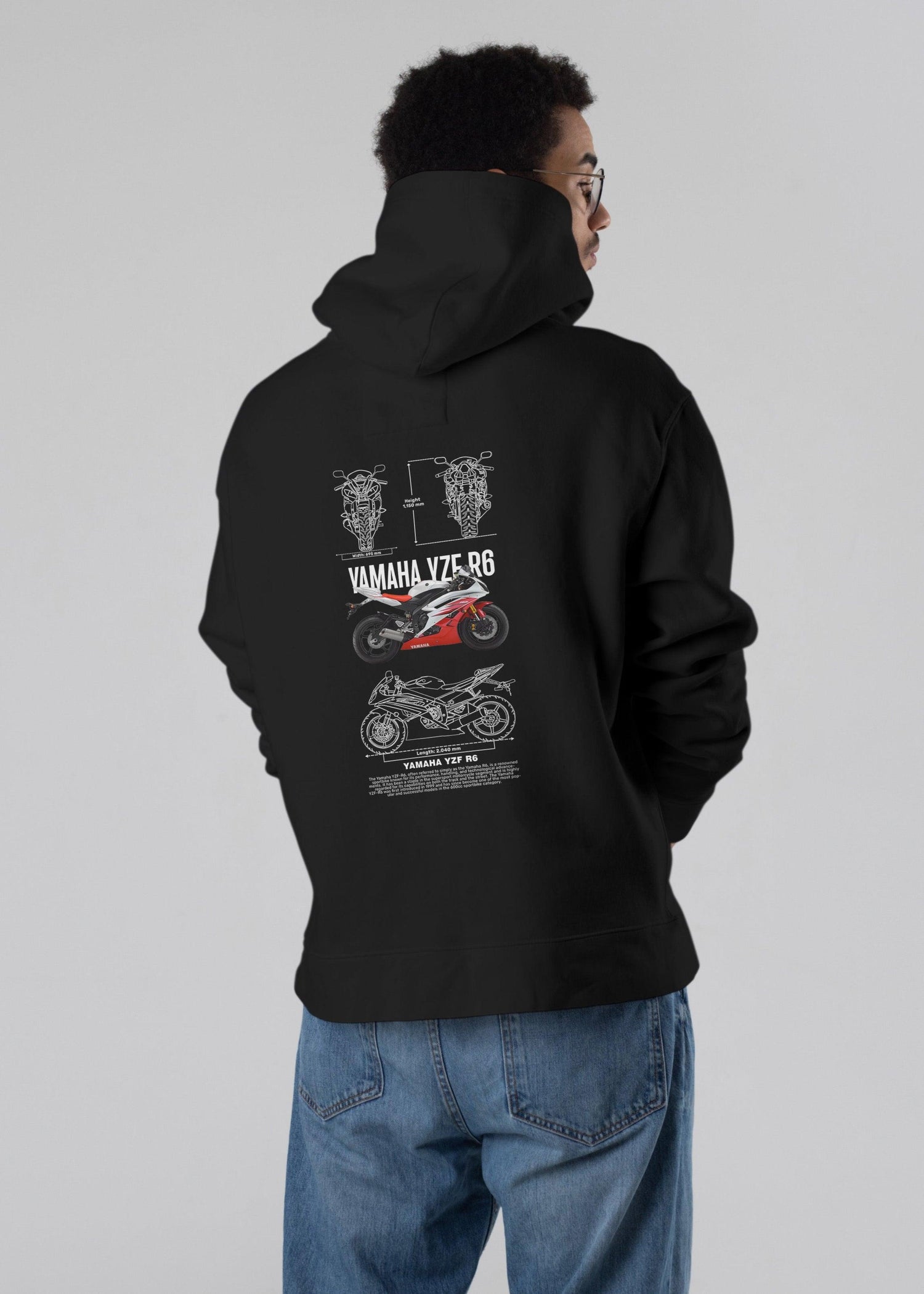 Legendary Speed – YAMAHA YZF R6 Unisex Hoodie - Fifth Rebel