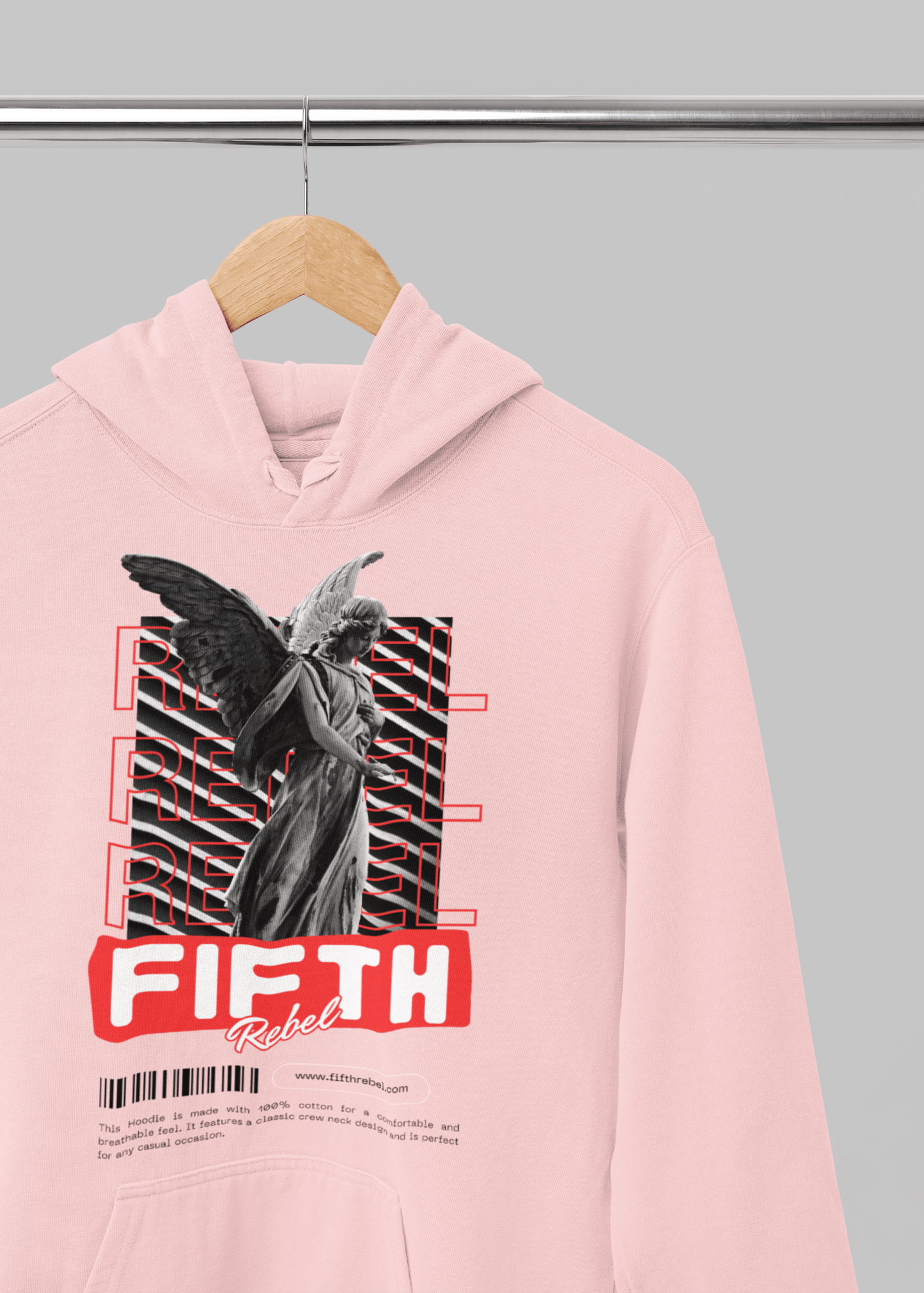 Not Your Average Angel – Premium Fifth Rebel Hoodie - Fifth Rebel