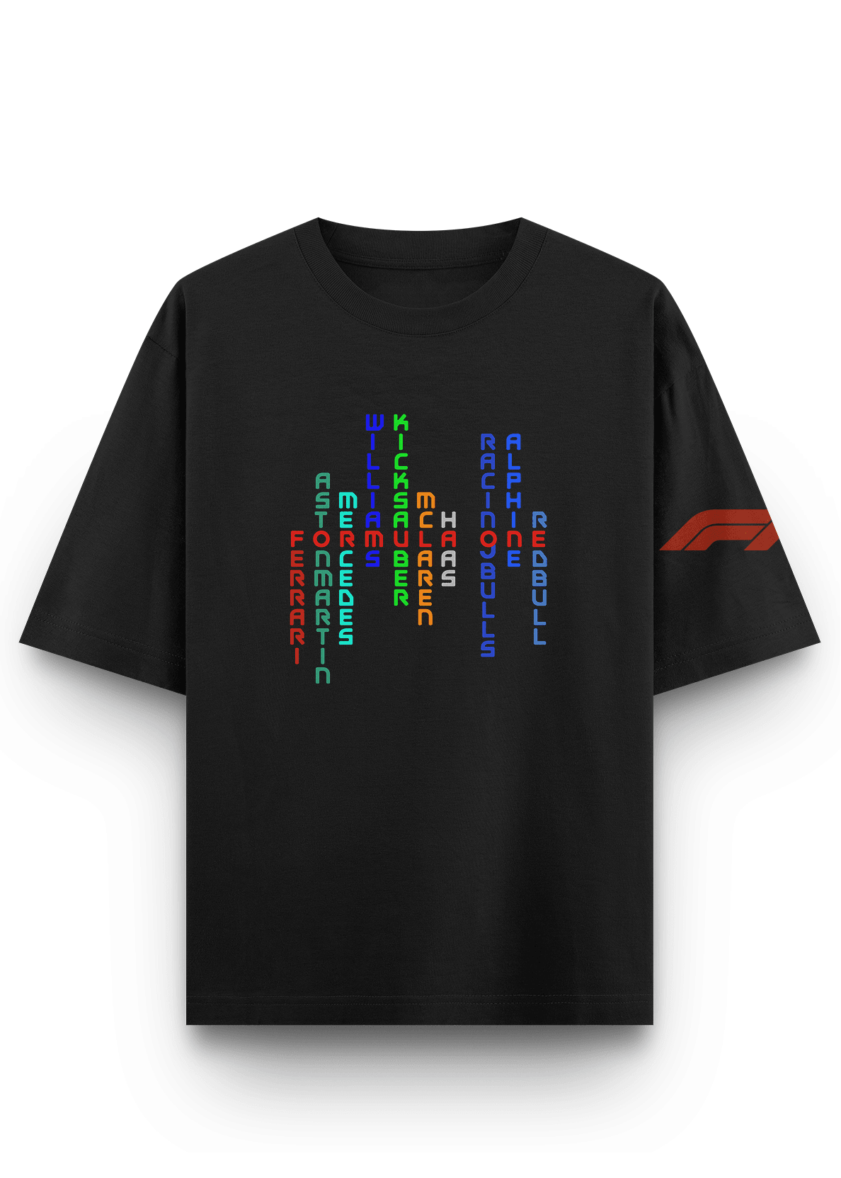F1 Teams Unisex Oversized Tee - Fifth Rebel