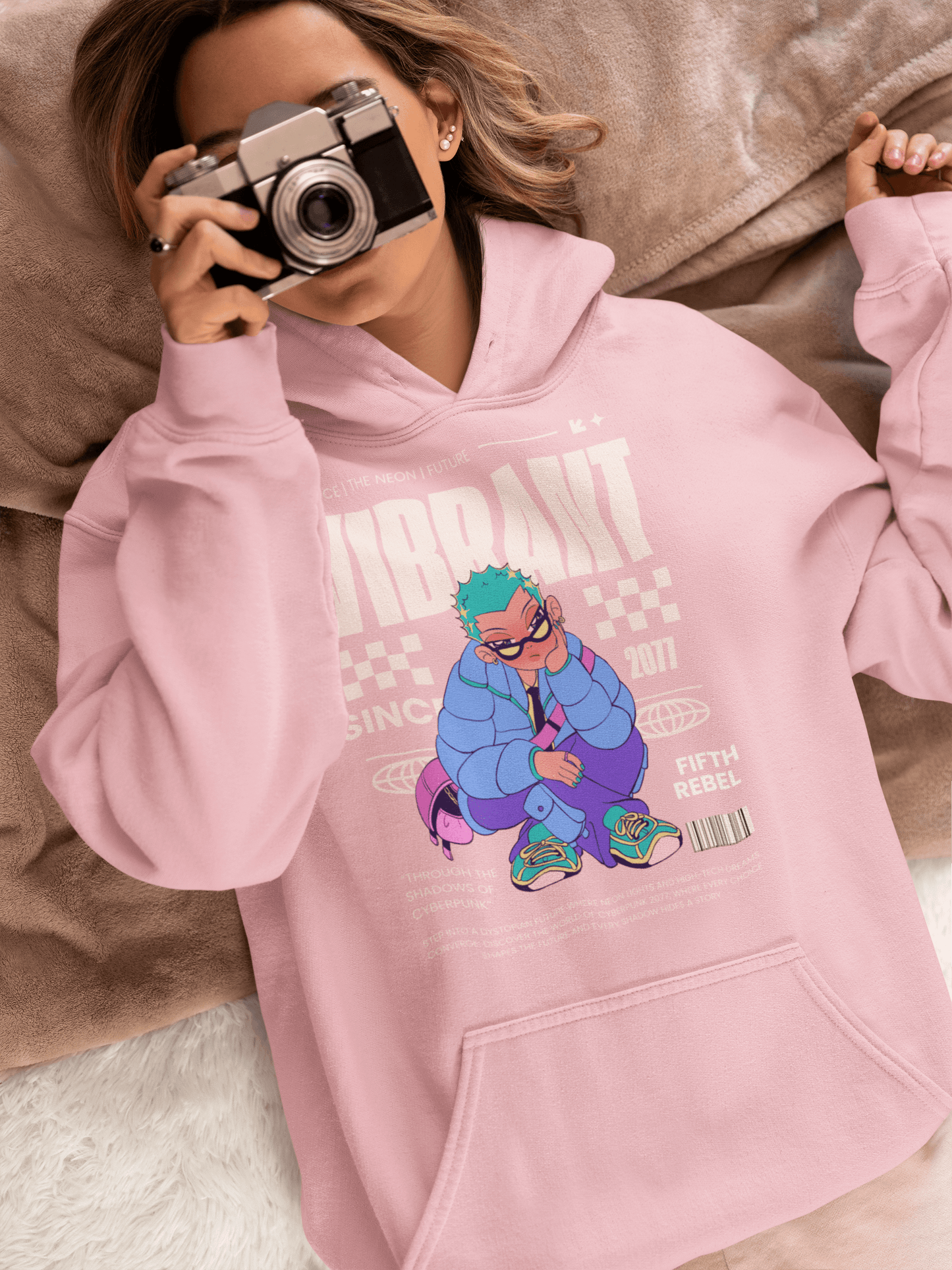 Cyberpunk Edge – Premium Unisex Oversized Hoodie for Rebels - Fifth Rebel