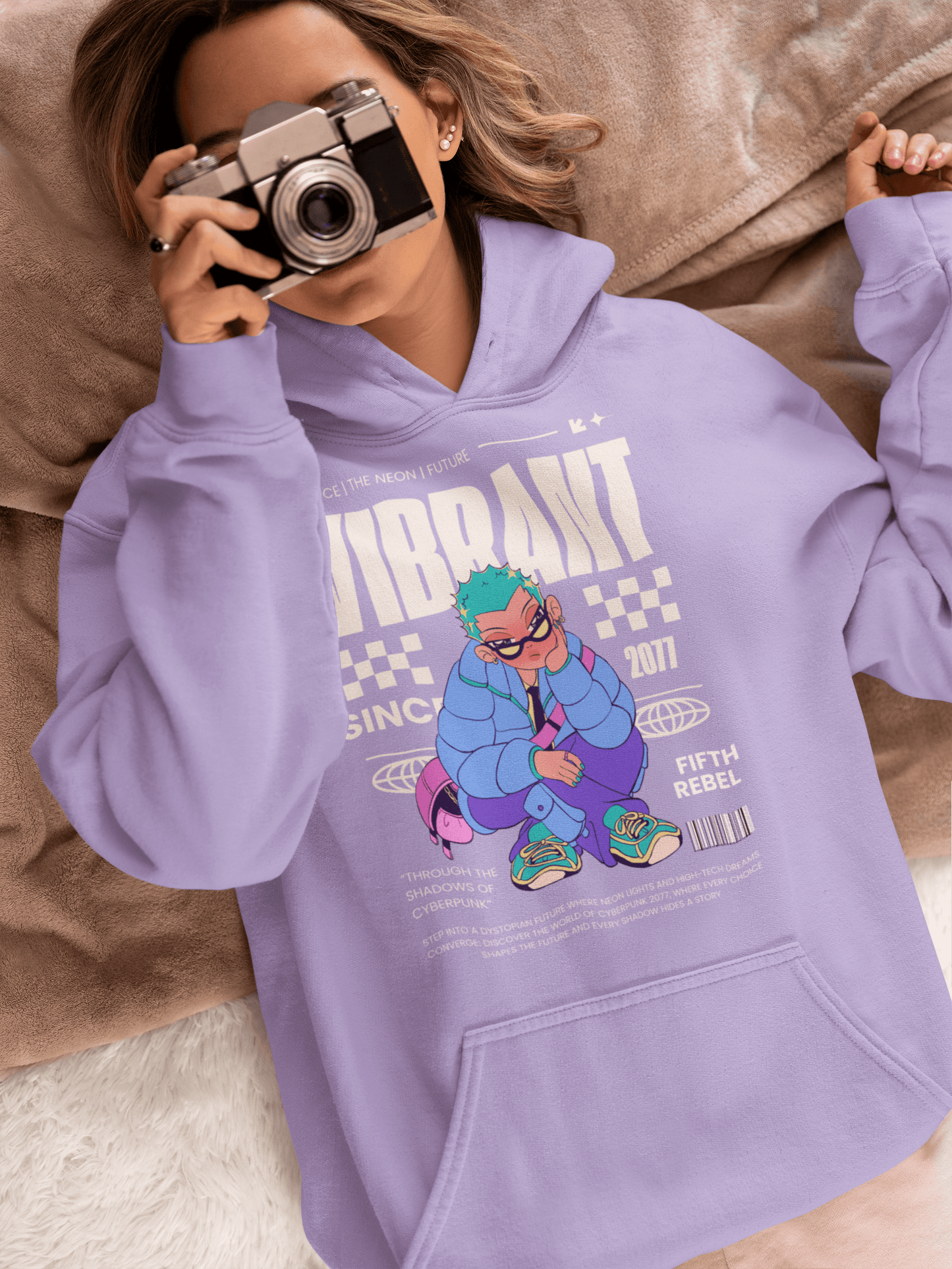 Cyberpunk Edge – Premium Unisex Oversized Hoodie for Rebels - Fifth Rebel