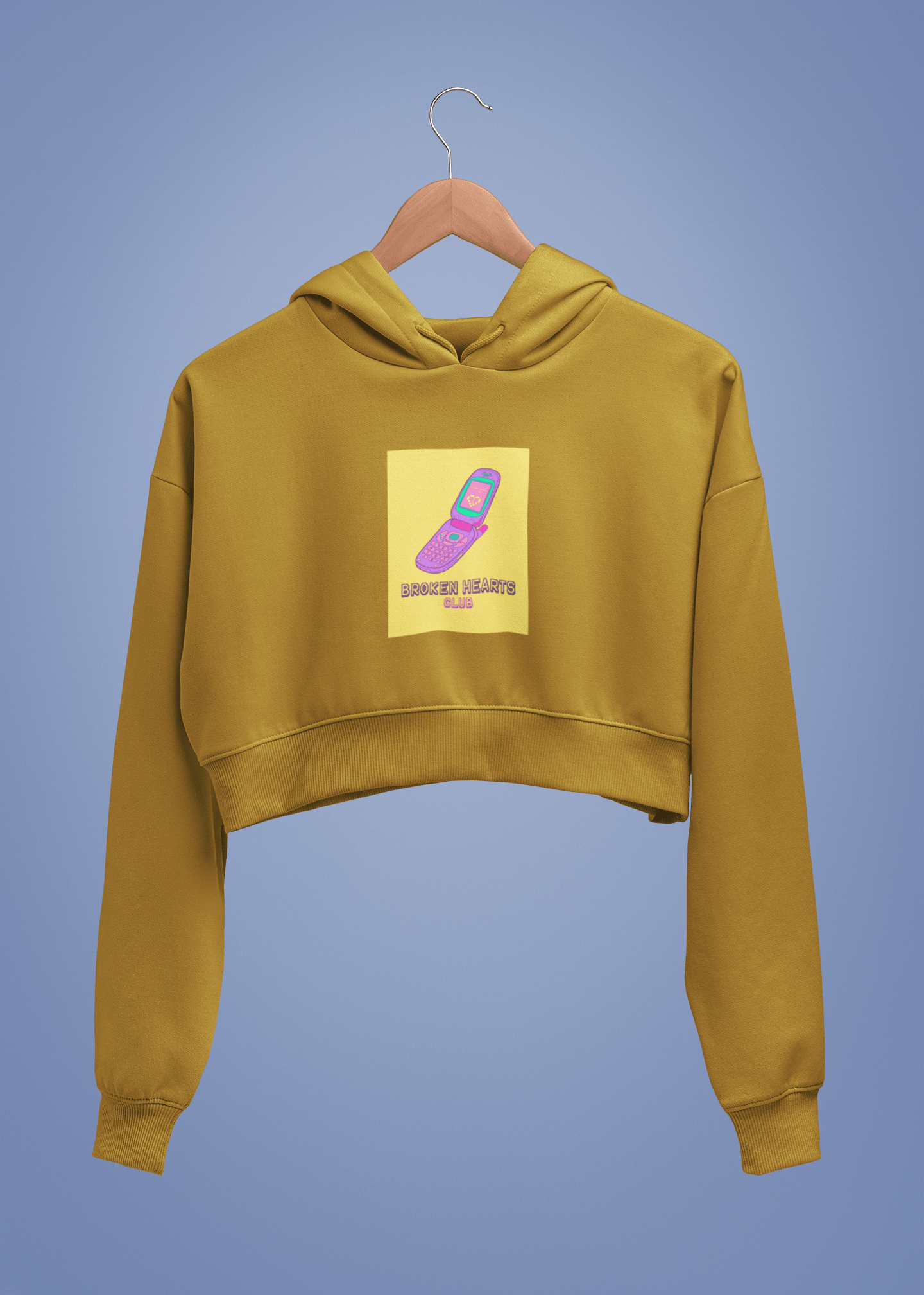 Love Hurts, Style Heals Crop Hoodie – Broken Hearts Club - Fifth Rebel