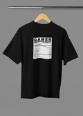 The Ultimate Gamer Fuel – Nutrition Label Unisex Oversized Tee - Fifth Rebel