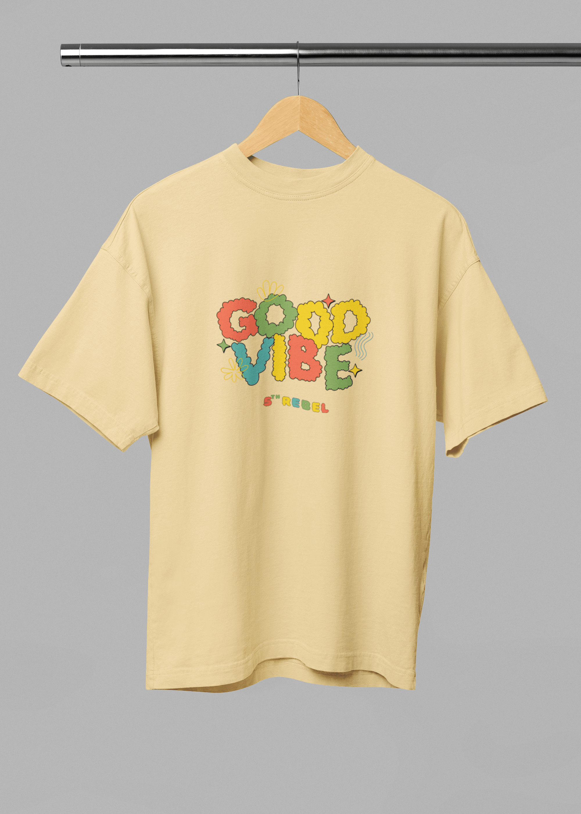 Good Vibe Unisex Oversized Tshirt - Fifth Rebel