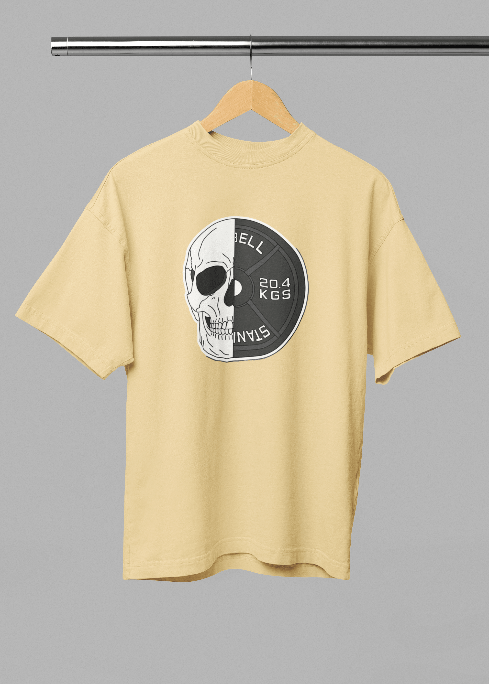 Skull Plate Unisex Oversized Tshirt - Fifth Rebel