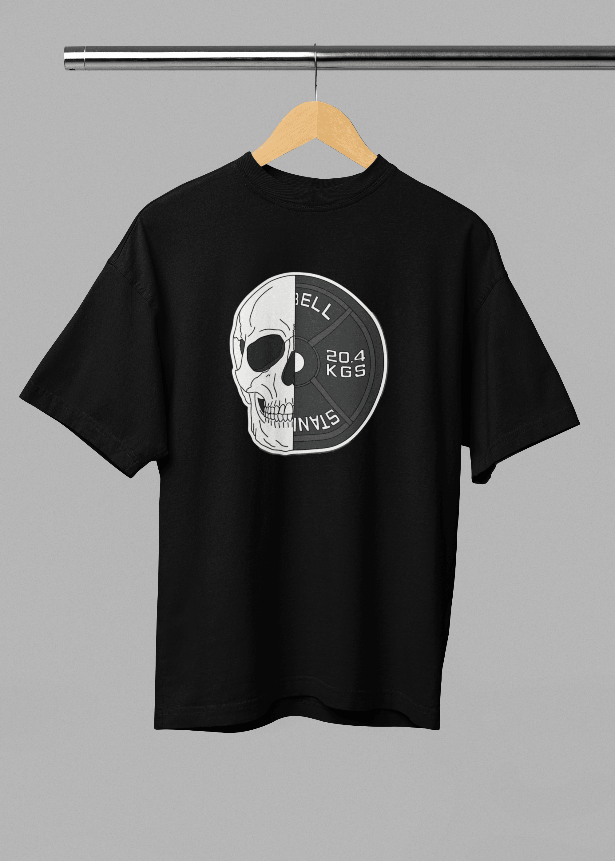 Skull Plate Unisex Oversized Tshirt - Fifth Rebel
