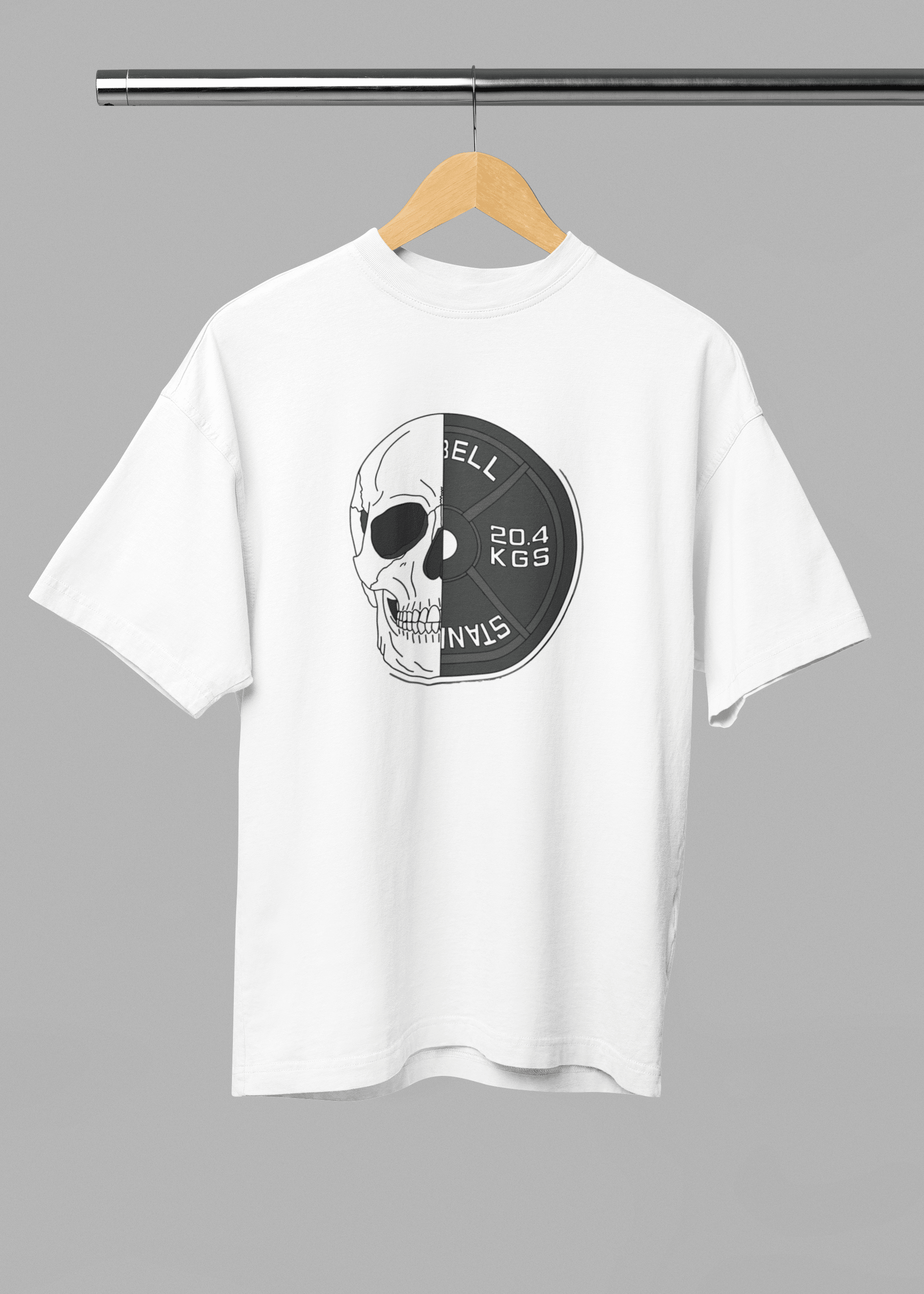 Skull Plate Unisex Oversized Tshirt - Fifth Rebel