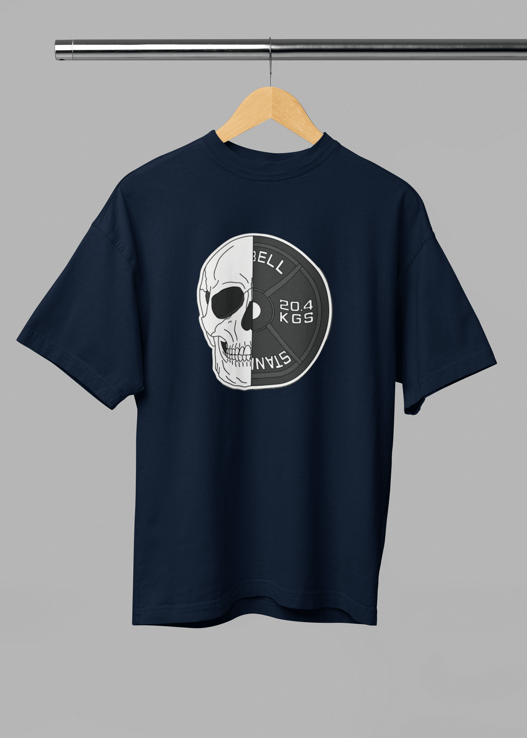 Skull Plate Unisex Oversized Tshirt - Fifth Rebel