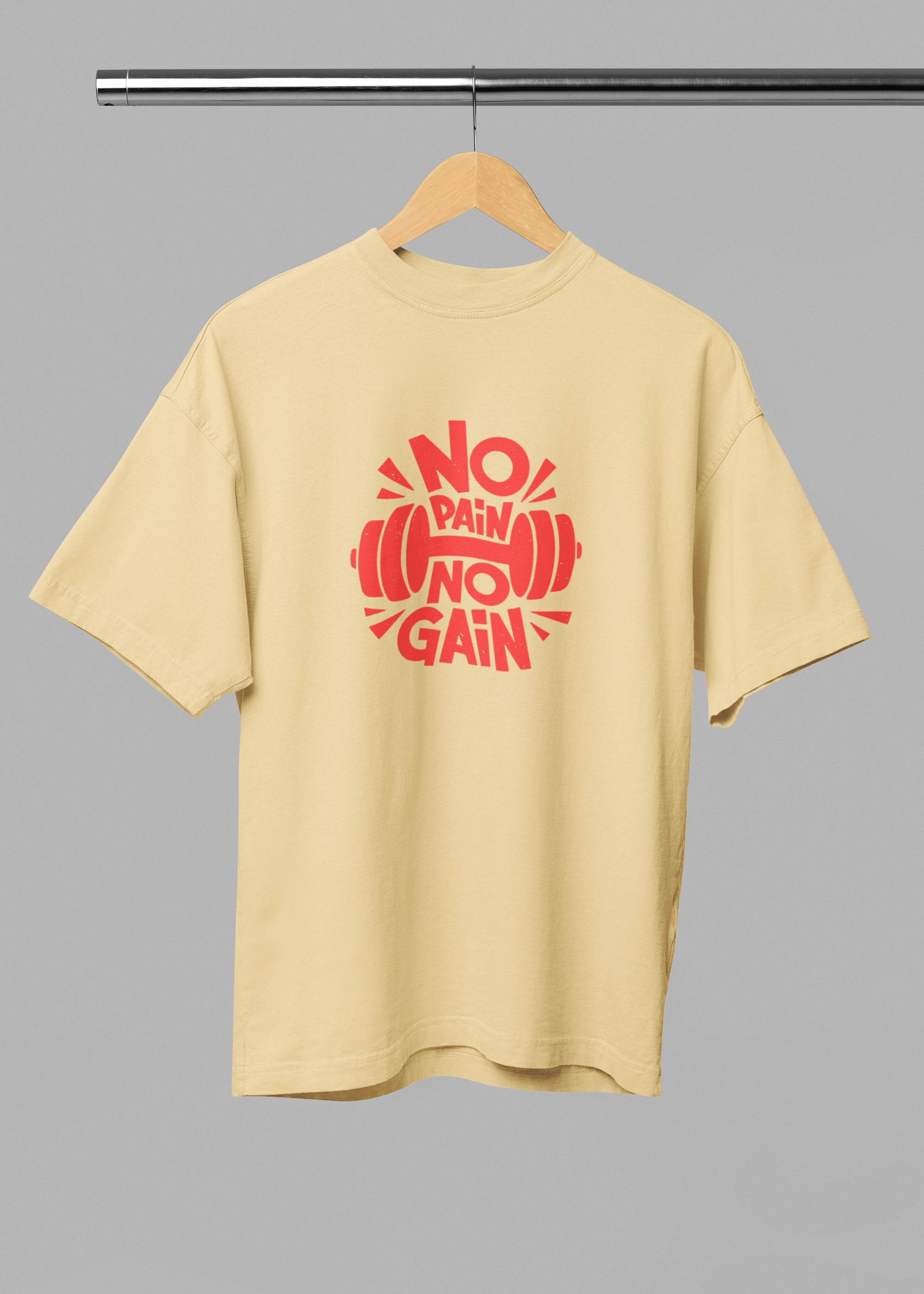 Pain Gain Oversized Tshirt - Fifth Rebel