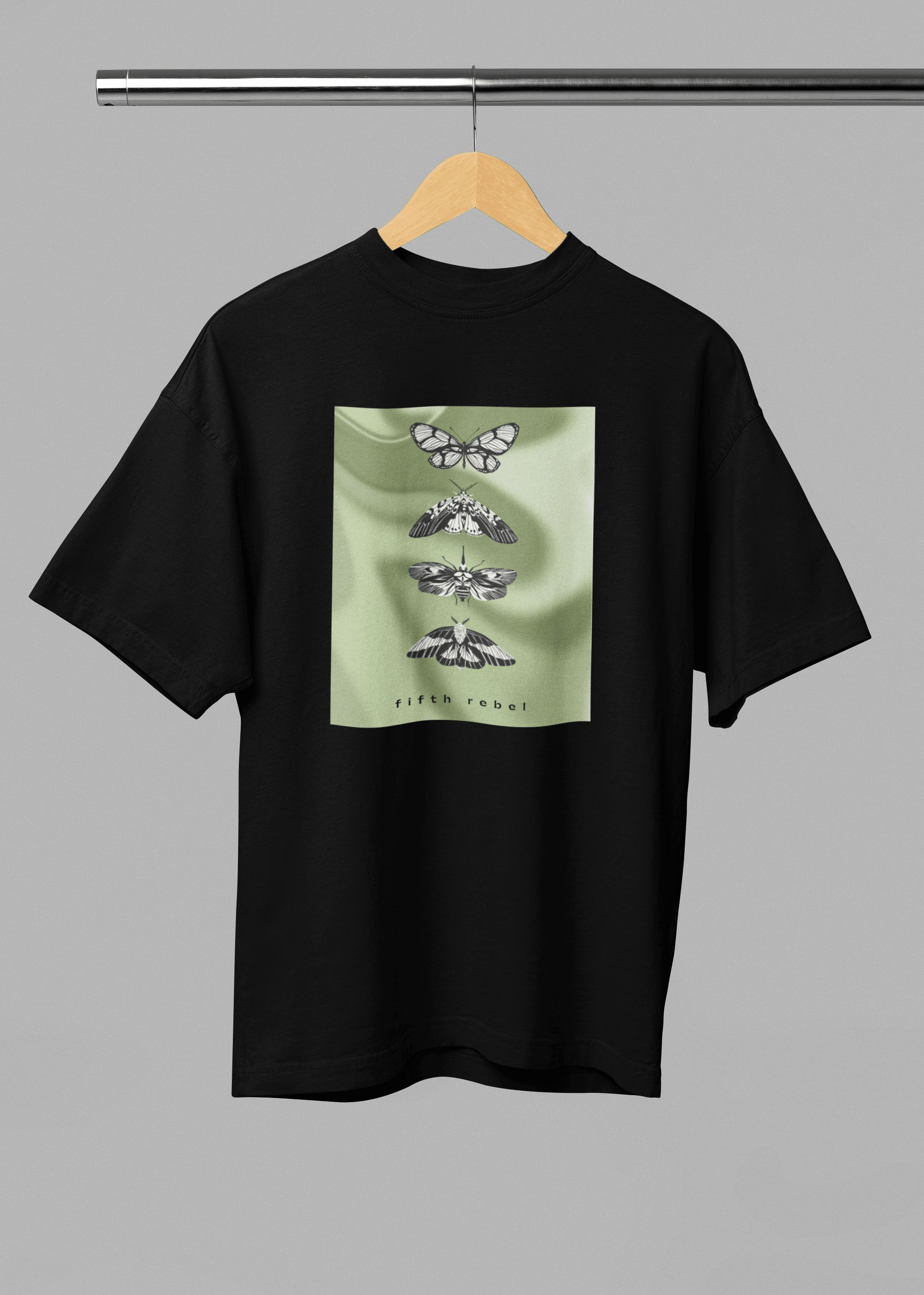Wings of Color – Butterfly Unisex Oversized Tee - Fifth Rebel