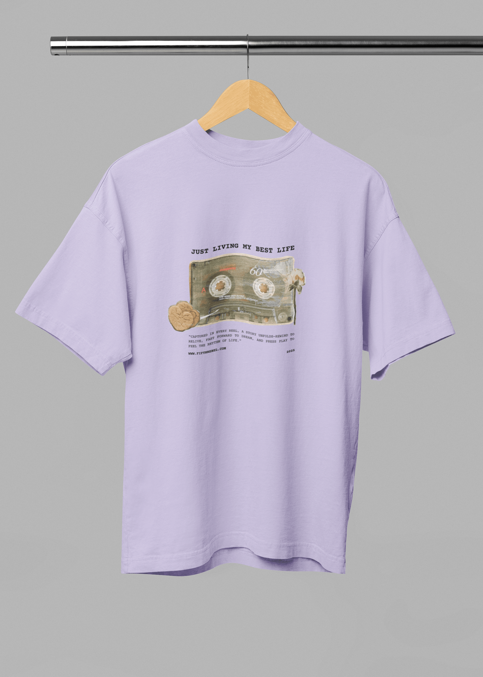 Casette Unisex Oversized Tshirt - Fifth Rebel